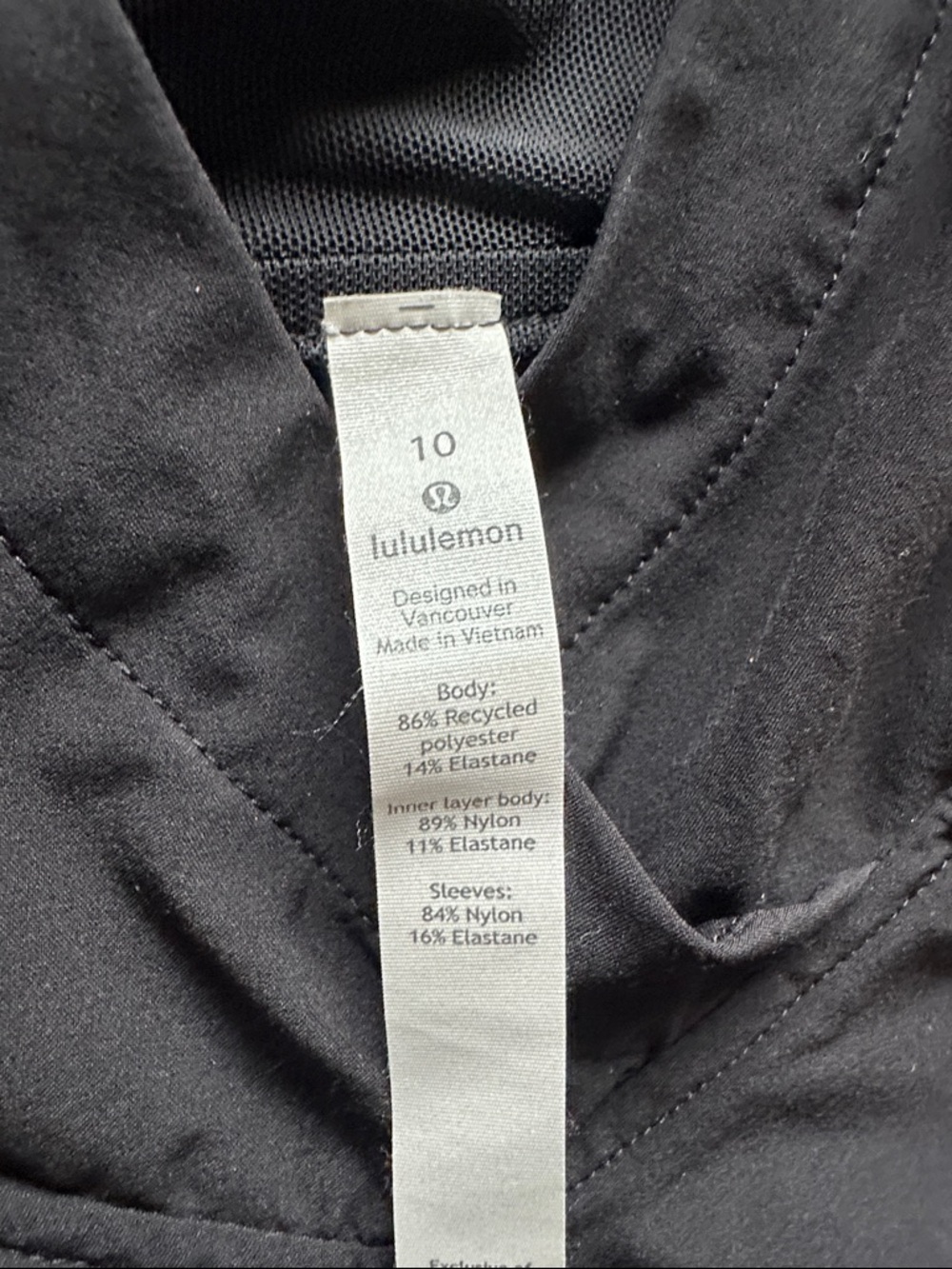 lululemon athletica Black Mesh-Sleeve Hooded Pullover - Picture 2 of 5